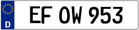 Trailer License Plate